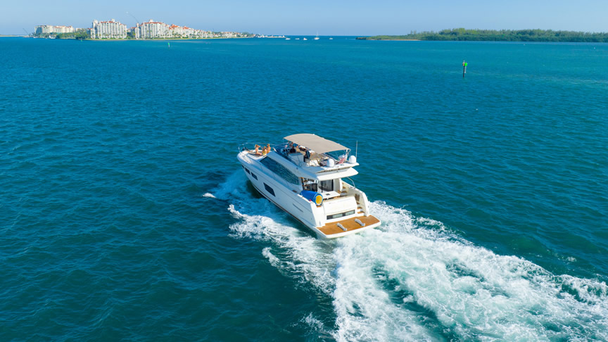 60 Prestige Flybridge - Miami yacht rental