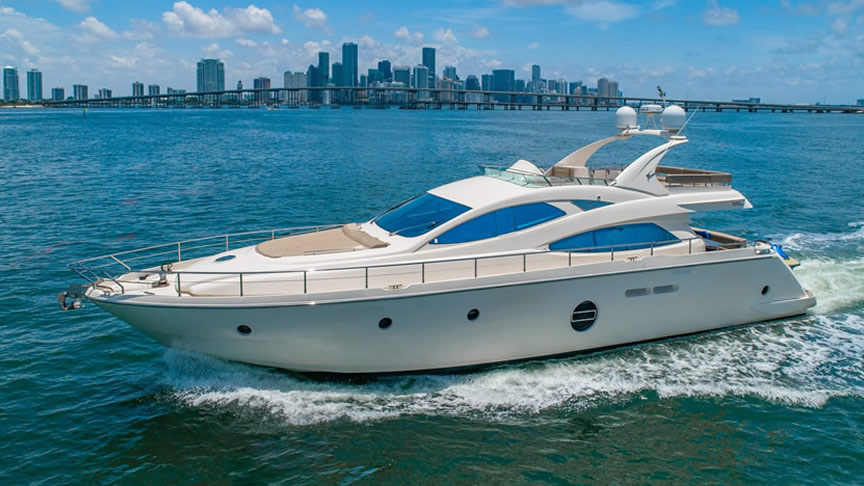 69 Aicon Flybridge - Miami yacht rental