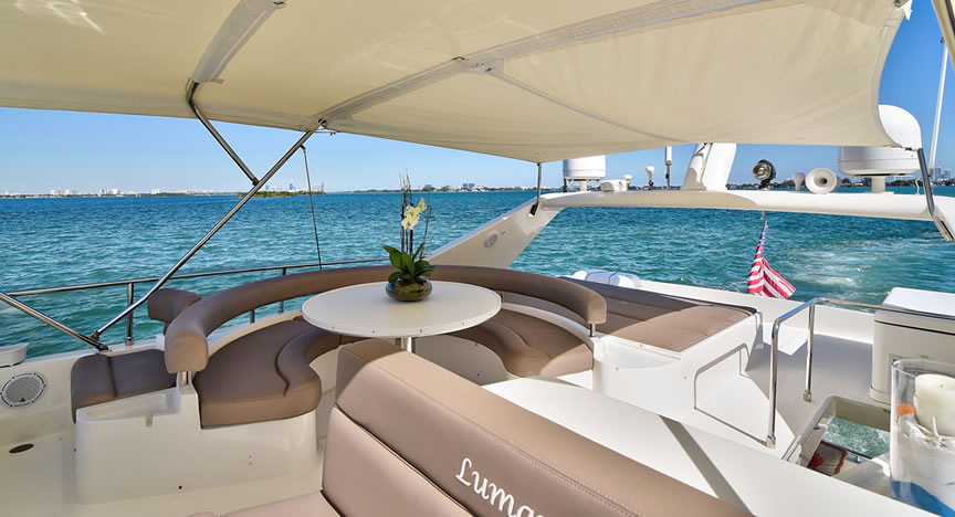 70 Ferreti Flybridge Custom - Miami yacht rental