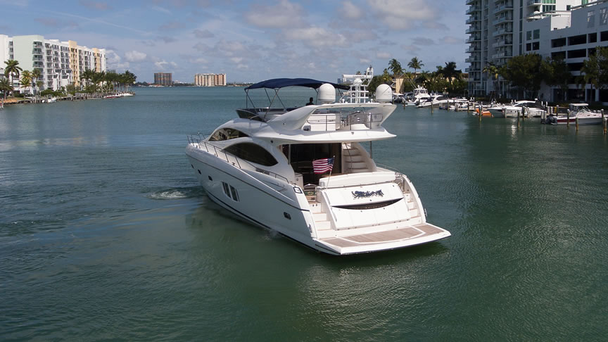75 Sunseeker Flybridge - Miami yacht rental