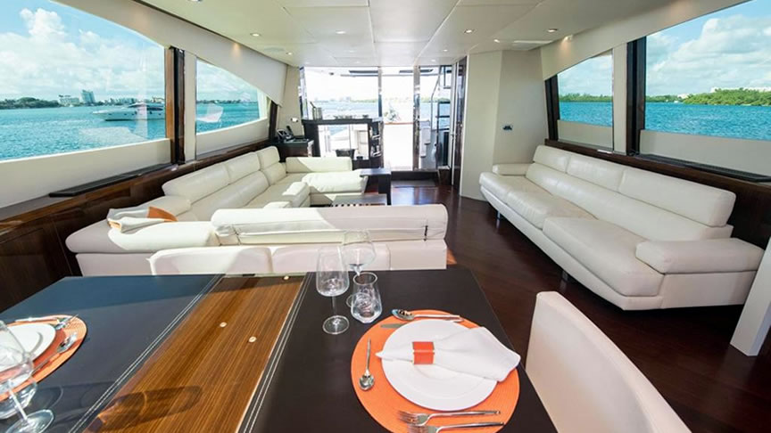92 Lazzara Flybridge - Miami yacht rental